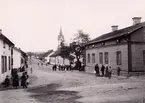 Kyrkogatan i Avesta omkring den 20 november 1900.