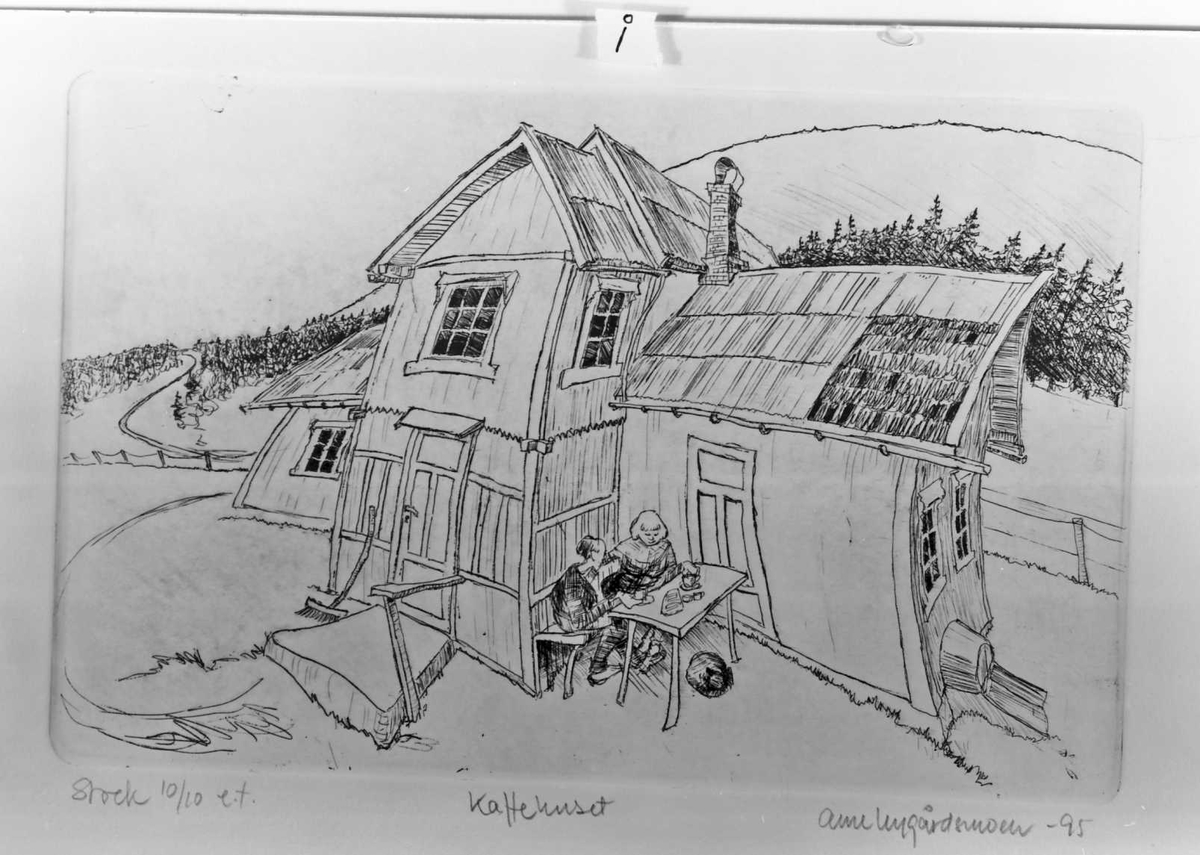 Kunstutstilling vist i Galleri Elgen. Arne Nygårdsmoen -95.  nummerert A, B, C, ...... 