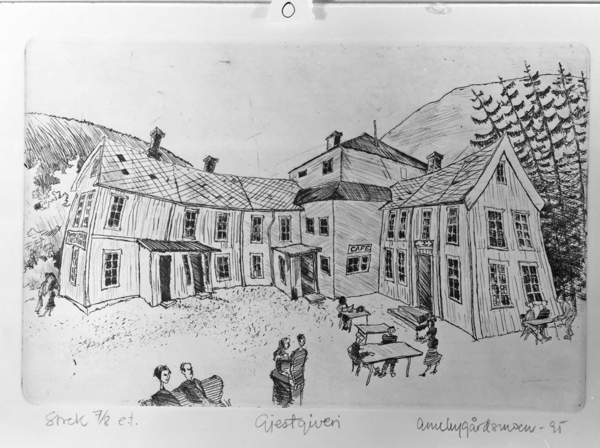 Kunstutstilling vist i Galleri Elgen. Arne Nygårdsmoen -95.  nummerert A, B, C, ...... 