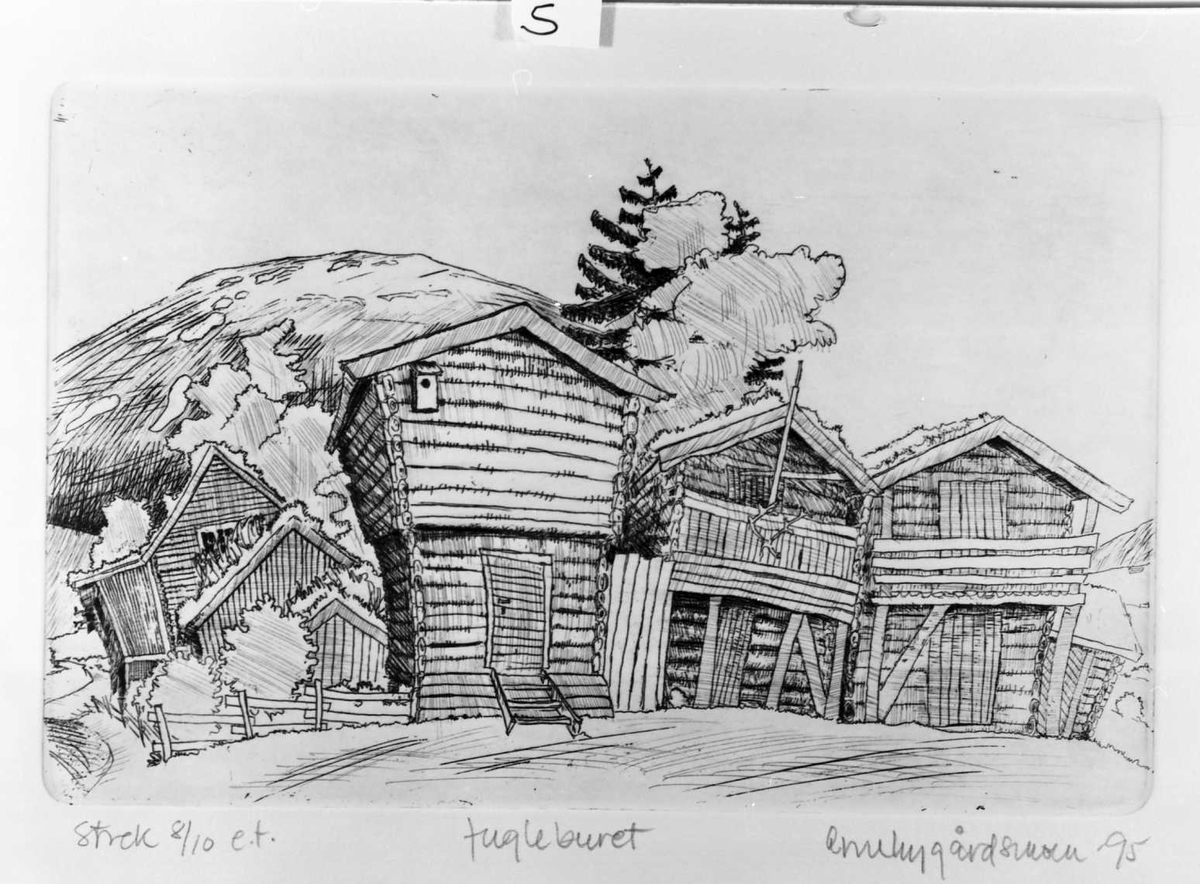 Kunstutstilling vist i Galleri Elgen. Arne Nygårdsmoen -95.  nummerert A, B, C, ...... 
