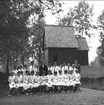 Konfirmandgrupp, Skaga kyrka. Konfirmandlärare: kyrkoherde Melin. Endast neg finns.