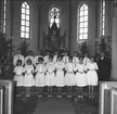 Konfirmandgrupp, Undenäs kyrka, 1961. Endast neg finns.