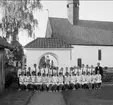 Konfirmandgrupp, Mölltorps kyrka, 17/7 1965. Konfirmandlärare: Sören Thörnblad. Neg finns.