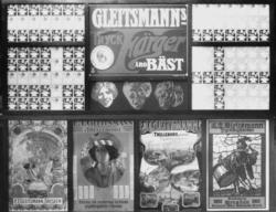 Produkter från Gleitsmanns tryckfärgfabrik. Gleitsmanns tryc