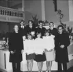 Konfirmandgrupp, Karlsborgs missionskyrka, 28/5 1966. Endast neg finns.