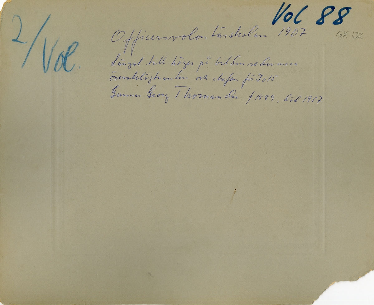 Officersvolontärskolan 1907.
