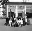 Klassfoto från Strandskolan, Karlsborg, 1967. Endast neg finns.