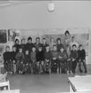 Klassfoto från Strandskolan, Karlsborg, 1965. Klass 4 B. Endast neg finns.