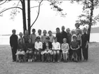 Klassfoto från Strandskolan, Karlsborg, 1964. Endast neg finns.