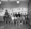 Klassfoto, Karlsborg, 1963. Klass 3 B. Lärare: Gullbritt Fredriksson. Endast neg finns.