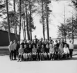 Klassfoto från Strandskolan, Karlsborg, 1968. Endast neg finns.