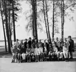 Klassfoto från Strandskolan, Karlsborg, 1968. Endast neg finns.