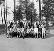 Klassfoto från Strandskolan, Karlsborg, 1968. Endast neg finns.