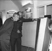 Kungabesök och muséeinvigning, Gustaf VI Adolf besöker Karlsborgs fästning år 1962. Endast neg finns.