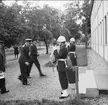 Kungabesök, Gustaf VI Adolf besöker Karlsborgs fästning år 1962. Endast neg finns.