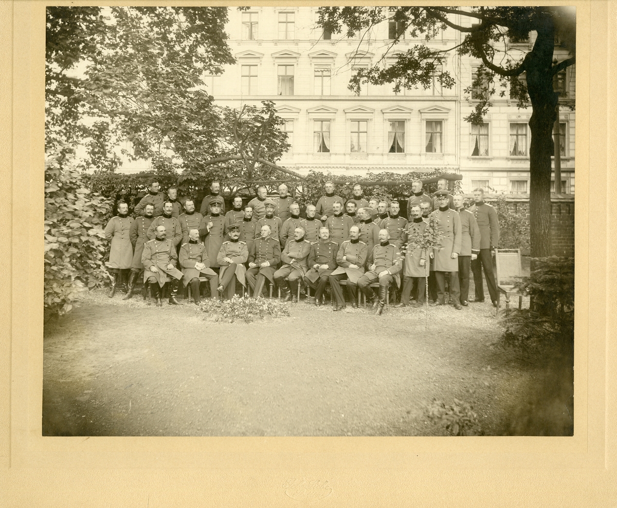 Grupporträtt av tyska officerare i Stettin.