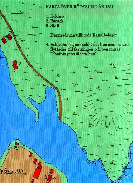 Karta över Rödesund år 1811.