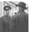 Tannerheim, Hemvärnsofficer. På borggården, Stockholms slott 1966.