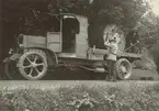 Hjälmsätrakabeln. Kabeltransport. Ur albumet Kabelarbetet Hjälmsälra (Hjälmsättra) - Norrtälje -  Finnviken utfört under sommaren 1928.