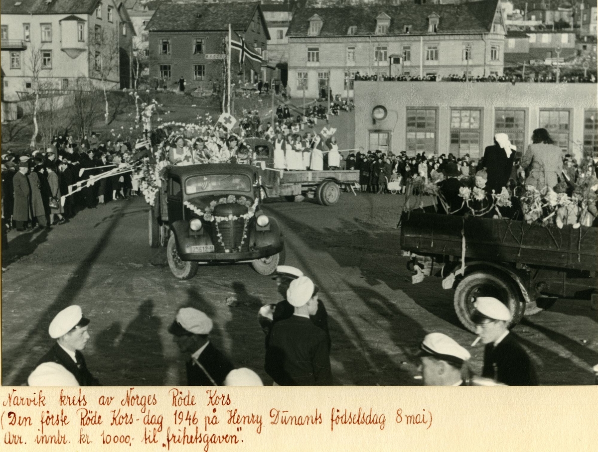 Narvik krets av Norges Røde Kors. Den første Røde Kors dag 1946 på ...