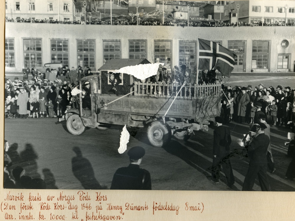 Narvik krets av Norges Røde Kors. Den første Røde Kors dag 1946 på ...