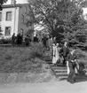 Den 27 augusti 1953. Gävle Varv. Sjösättning av båten M/S Lombardia