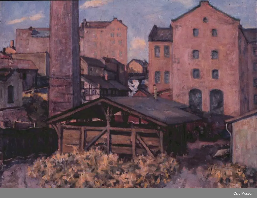 arkitektur fabrikksbygninger foss