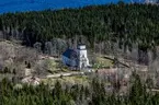 Flygfoto över Edshults kyrka i Eksjö kommun.