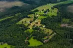 Flygfoto över Häradsö vid Store mosse i Vaggeryds kommun.