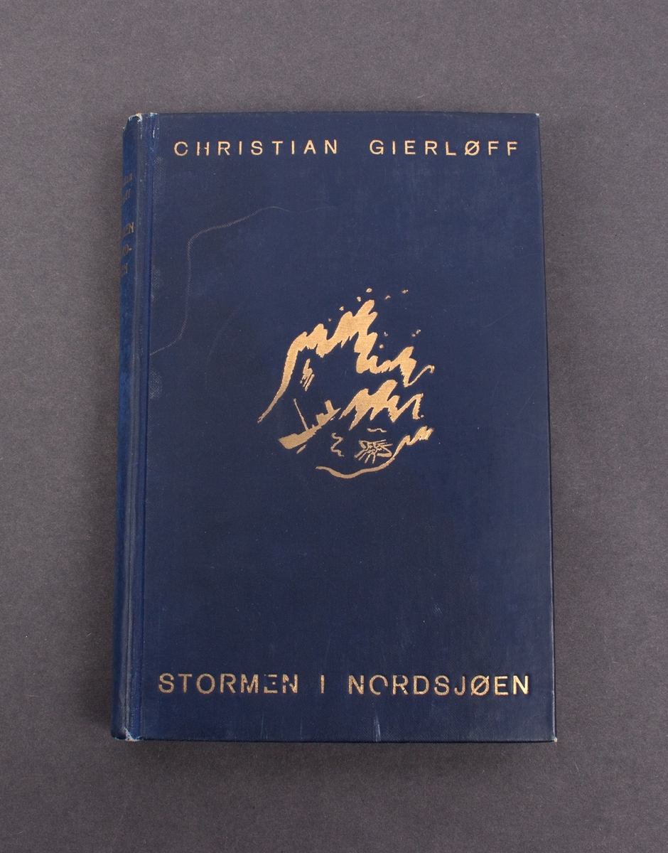 Bok med tittel "Stormen i Nordsjøen"