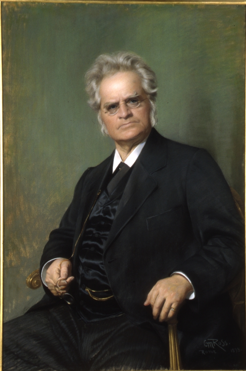 Portrett av Bjørnstjerne Bjørnson sittende.