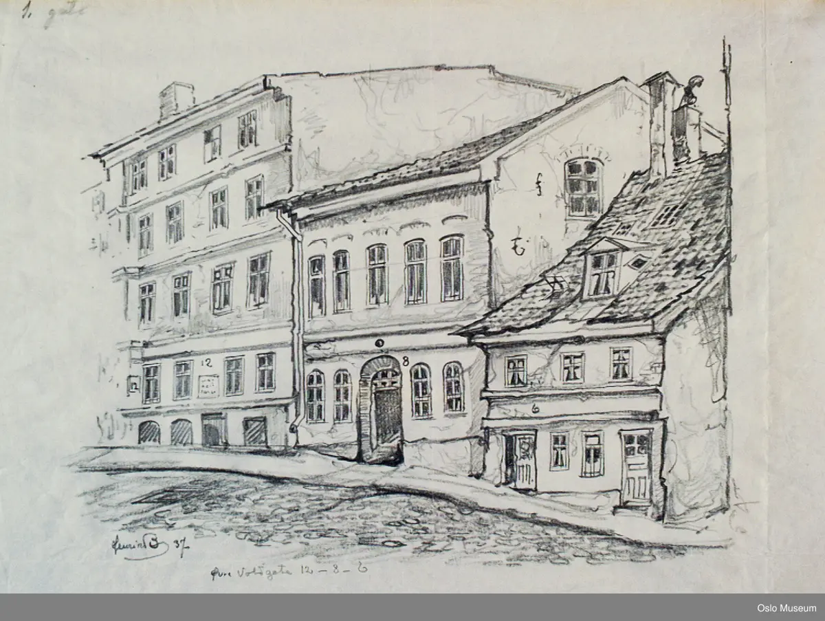arkitektur, gatebilde