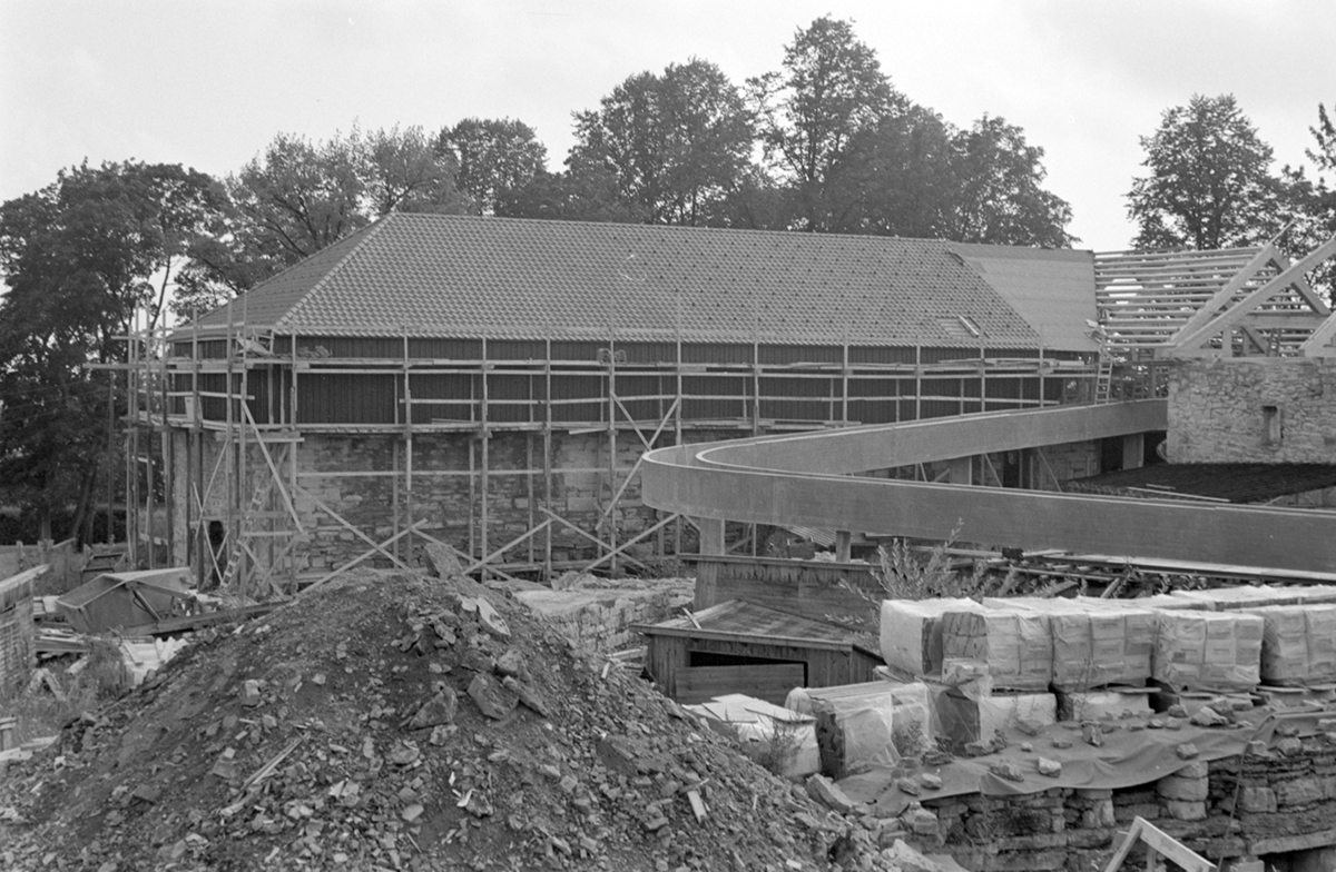 Storhamarlåven,Hedmarksmuseet, restaurering,Borggården, byggeplass,betongrampe HDH. 03.