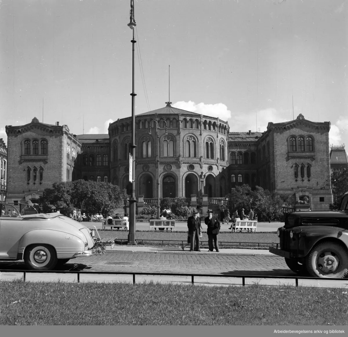 Stortinget, diverse. August 1949