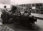 STAL-turbin på 922 kwA, vid Hampberedningsverket i Visby, 1943.