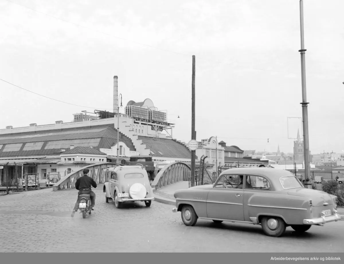 Schweigaards bru.August 1955