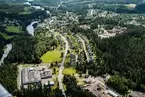 Flygfoto över Holsbybrunn i Vetlanda kommun.