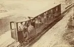 Lokomotiv på Pilatusbahn, Schweiz, omkring 1900.