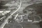 Flygfotografi över Mölnlycke fabriker, 1938.