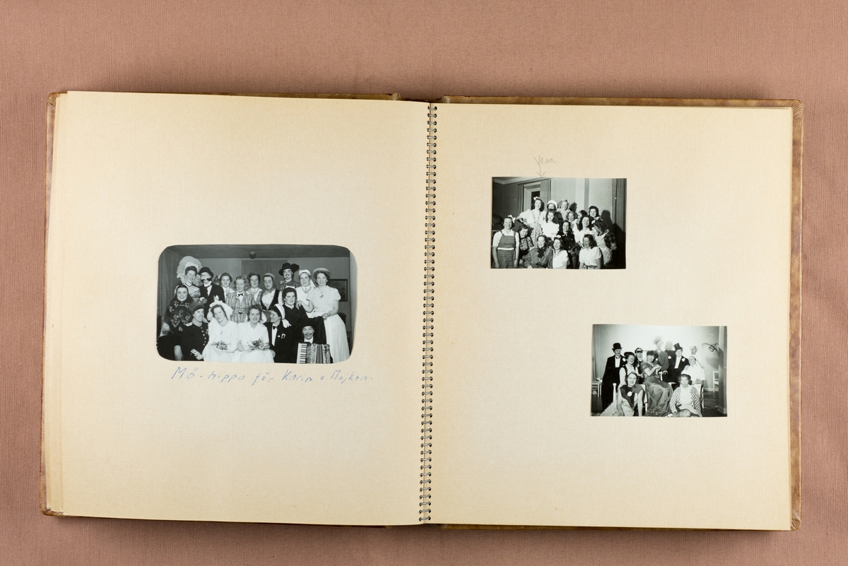 Fotoalbum från sjuksköterskeutbildningen i Örebro 1942-45
