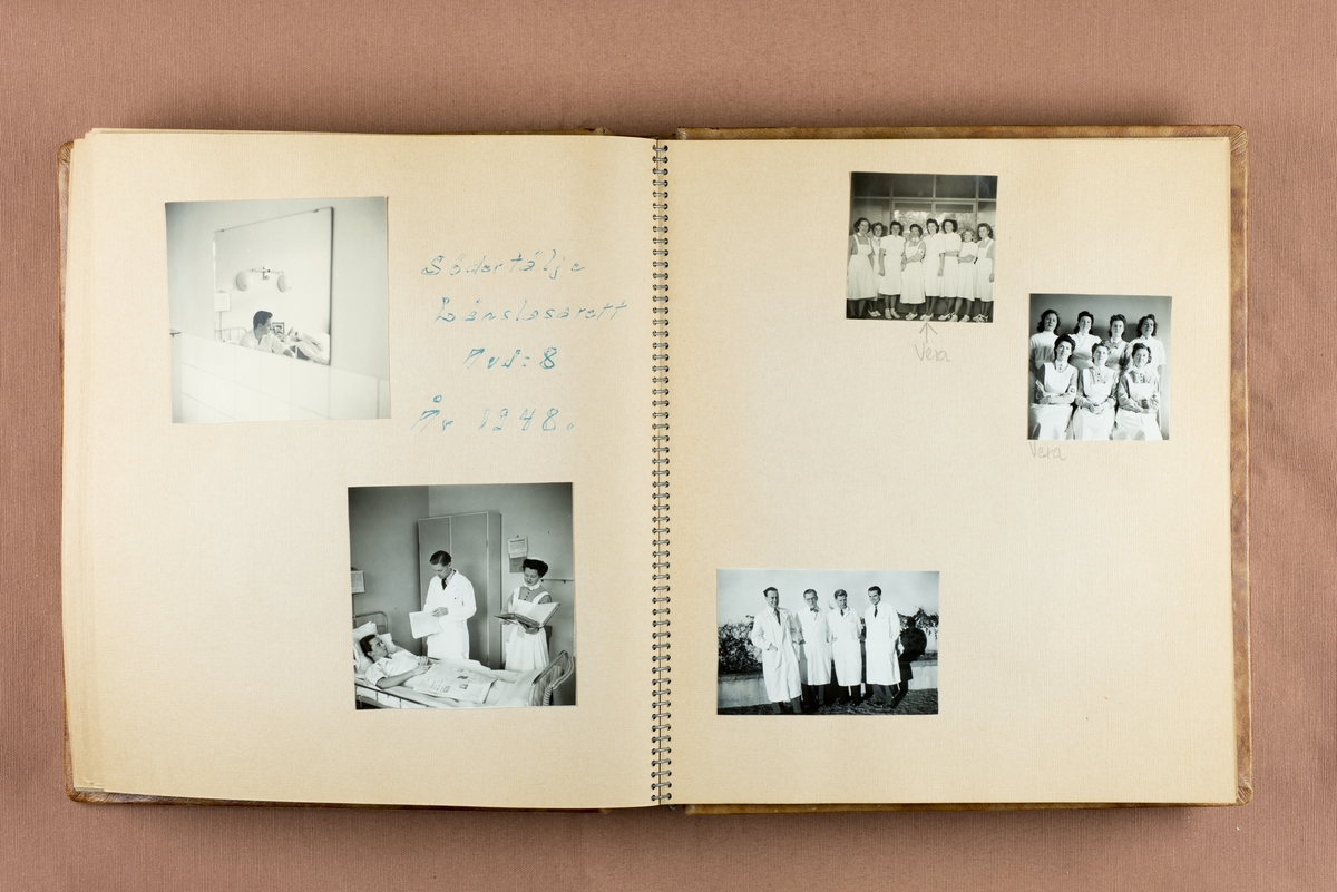 Fotoalbum från sjuksköterskeutbildningen i Örebro 1942-45