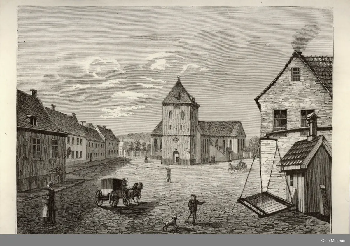 torg, plass, Vår Frelsers kirke, bygårder, folkeliv