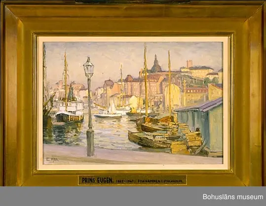 Torg och hamn i Gamla stan, Stockholm, Sverige