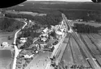 Flygfoto över Alseda i Vetlanda kommun. Nr. D. 2235