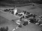 Flygfoto över Alseda Kyrka i Vetlanda Kommun. Nr. K. 345