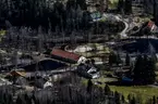 Flygfoto över Marieholm och Marieholms bruk i Gnosjö kommun.