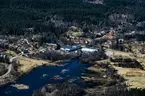 Flygfoto över Marieholm och Marieholms bruk i Gnosjö kommun.