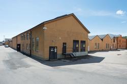 Miljö med byggnader i Karlskrona.