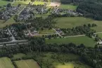 Flygfoto över Myresjö i Vetlanda kommun.