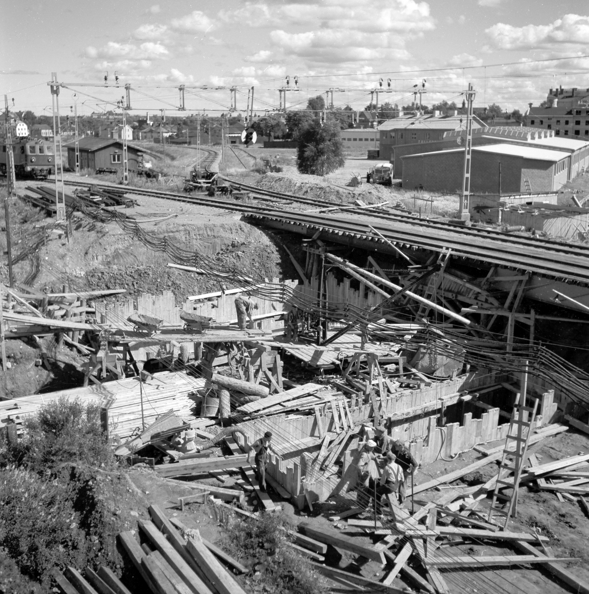 Järnvägsviadukten Nynäs.

